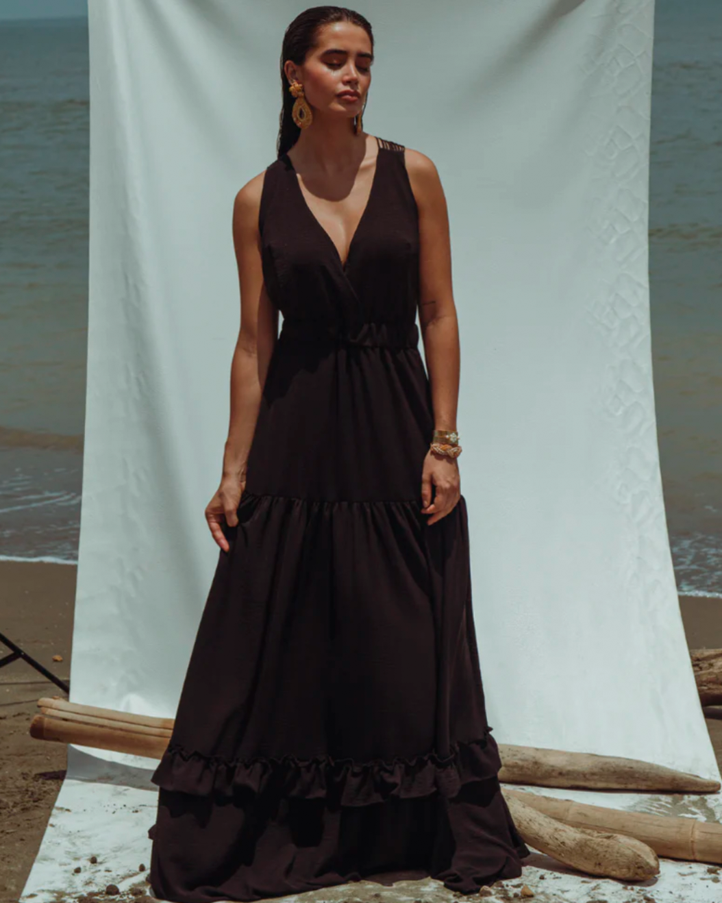 Simona - Long Dress Andreina Black