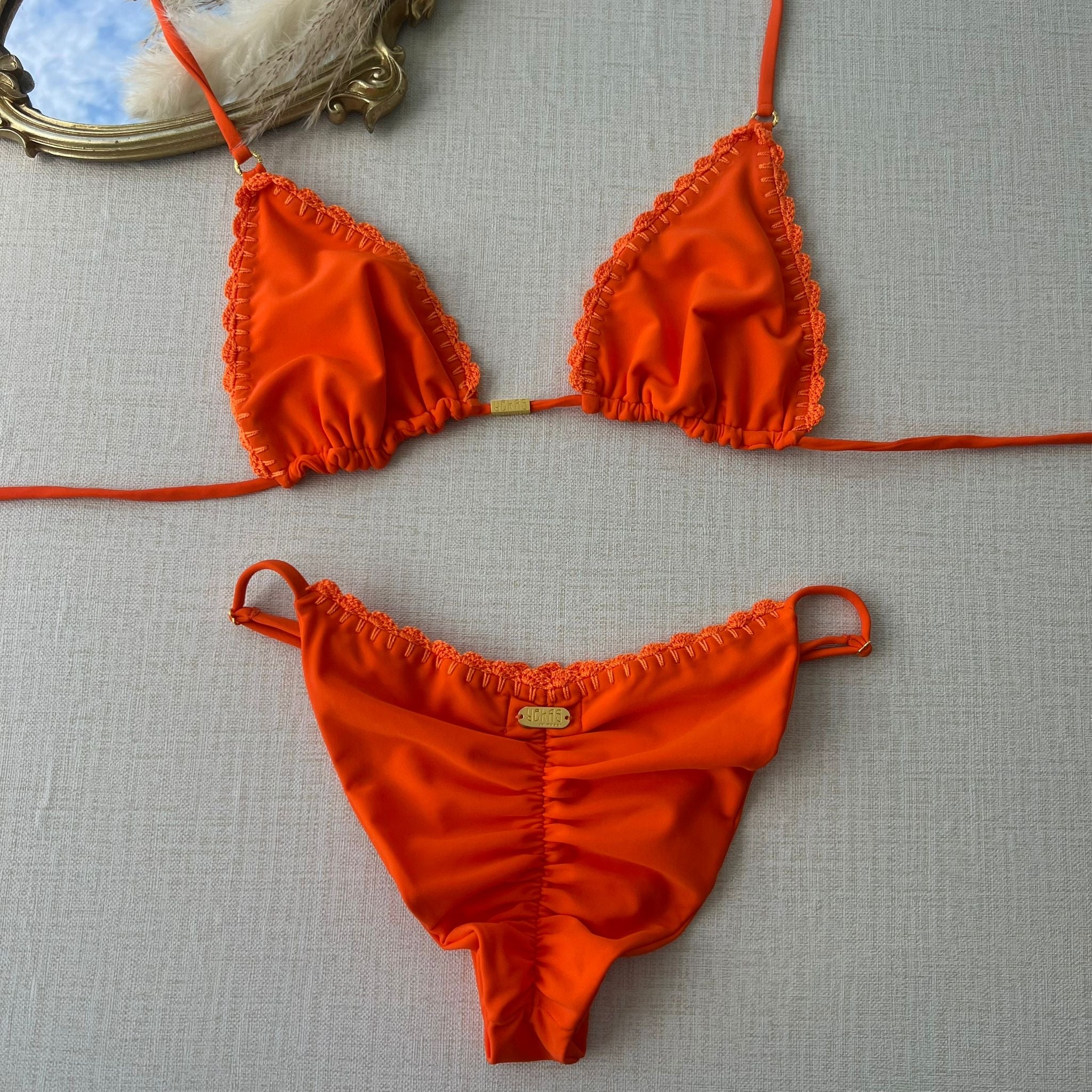 Yekas - Positano Orange Two Pieces
