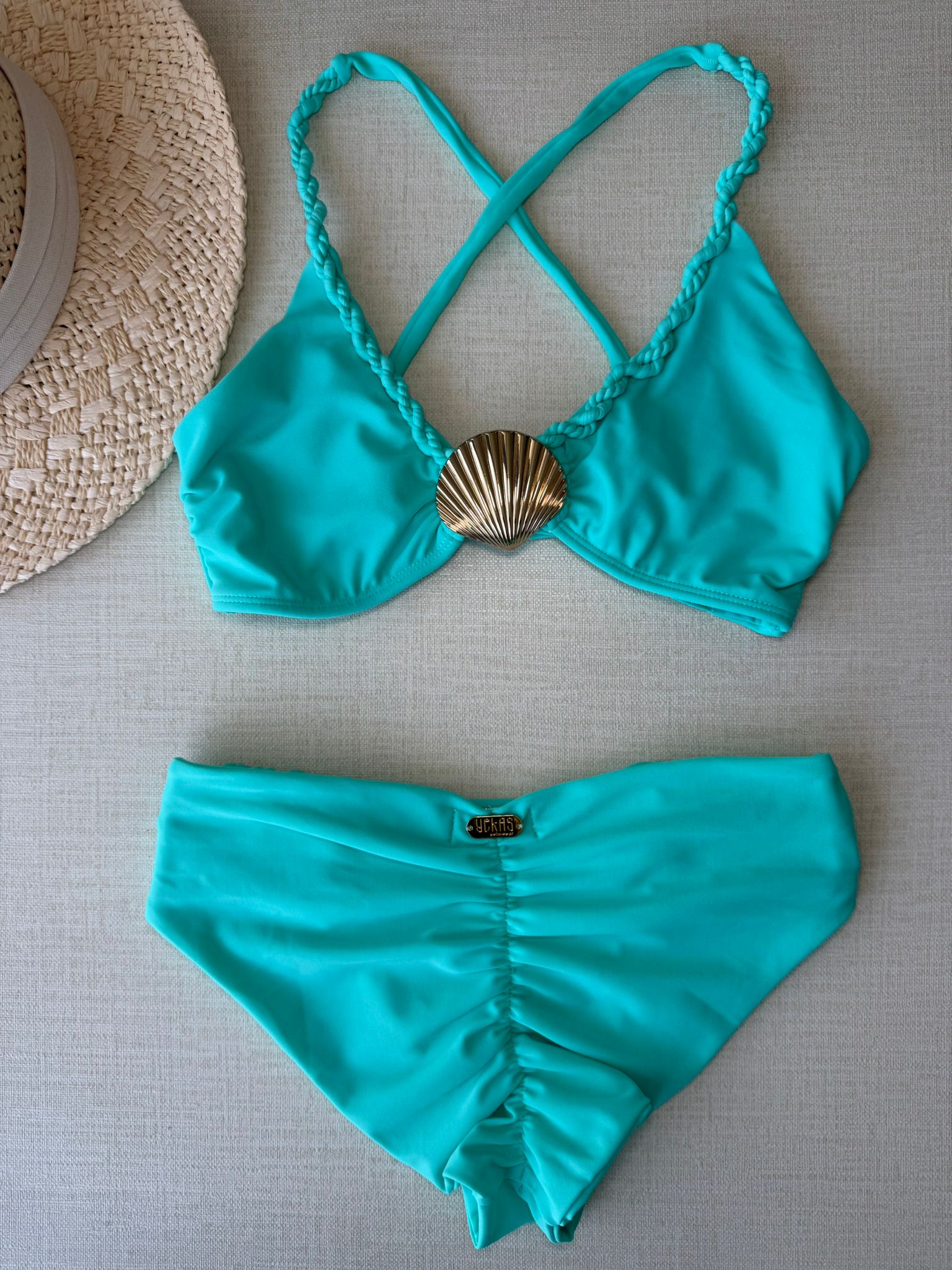 Yekas - Caracola Dorada Green Two Pieces