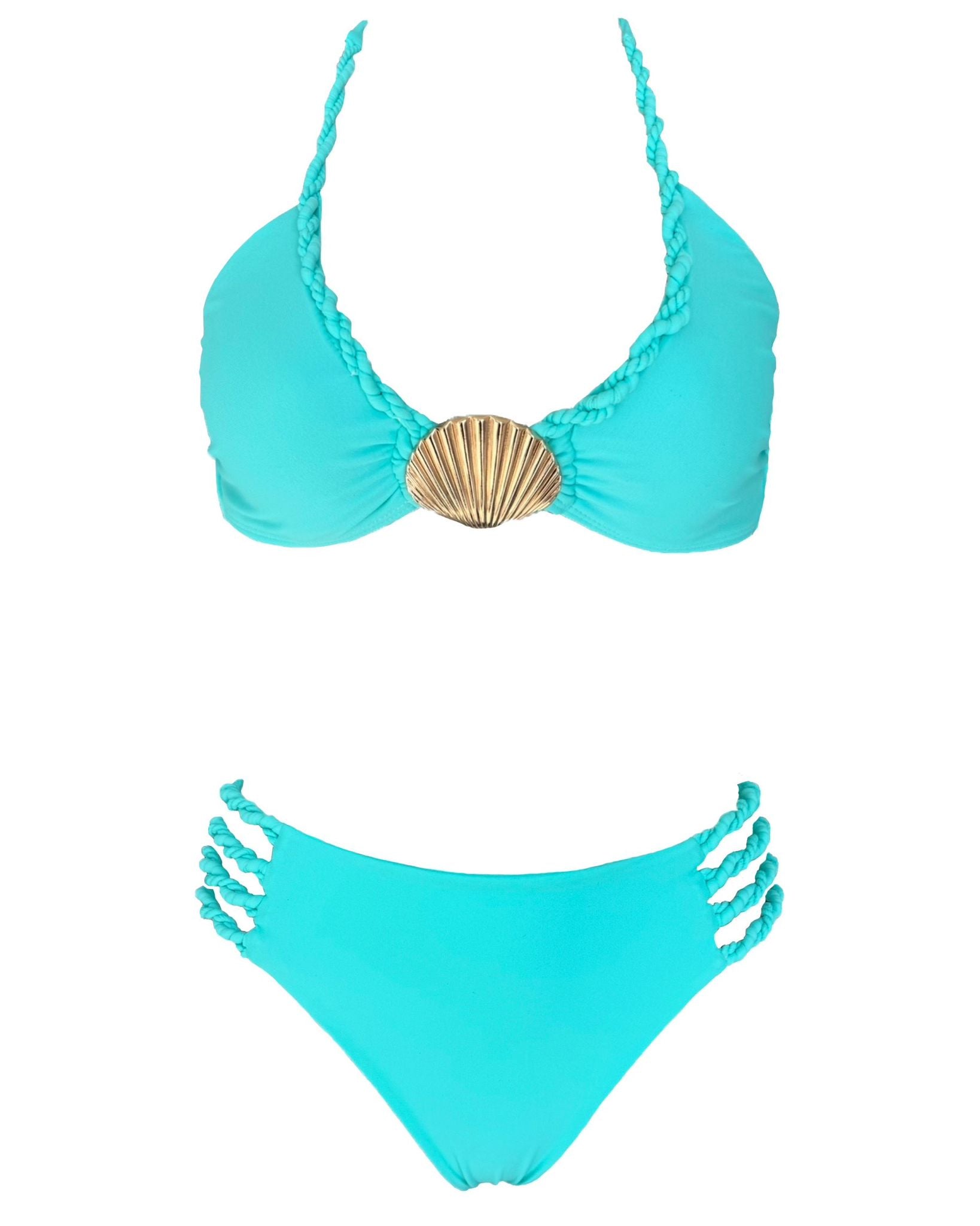 Yekas - Caracola Dorada Green Two Pieces