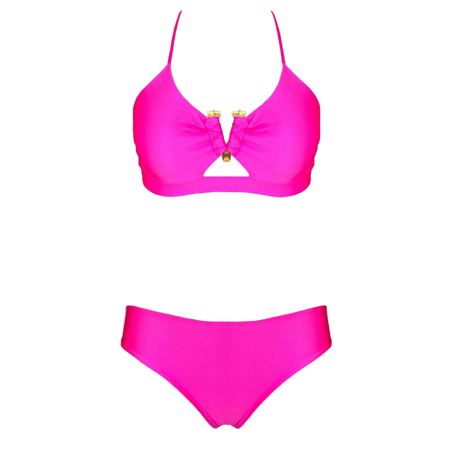 Yekas -  Agios High Fuchsia Two Pieces