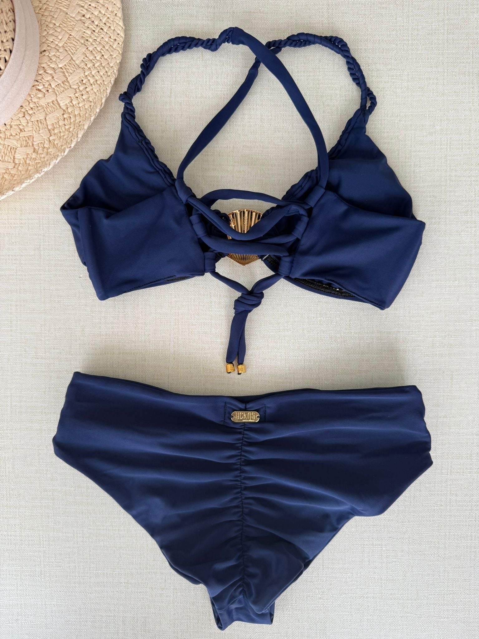 Yekas - Caracola Dorada Navy Blue Two Pieces