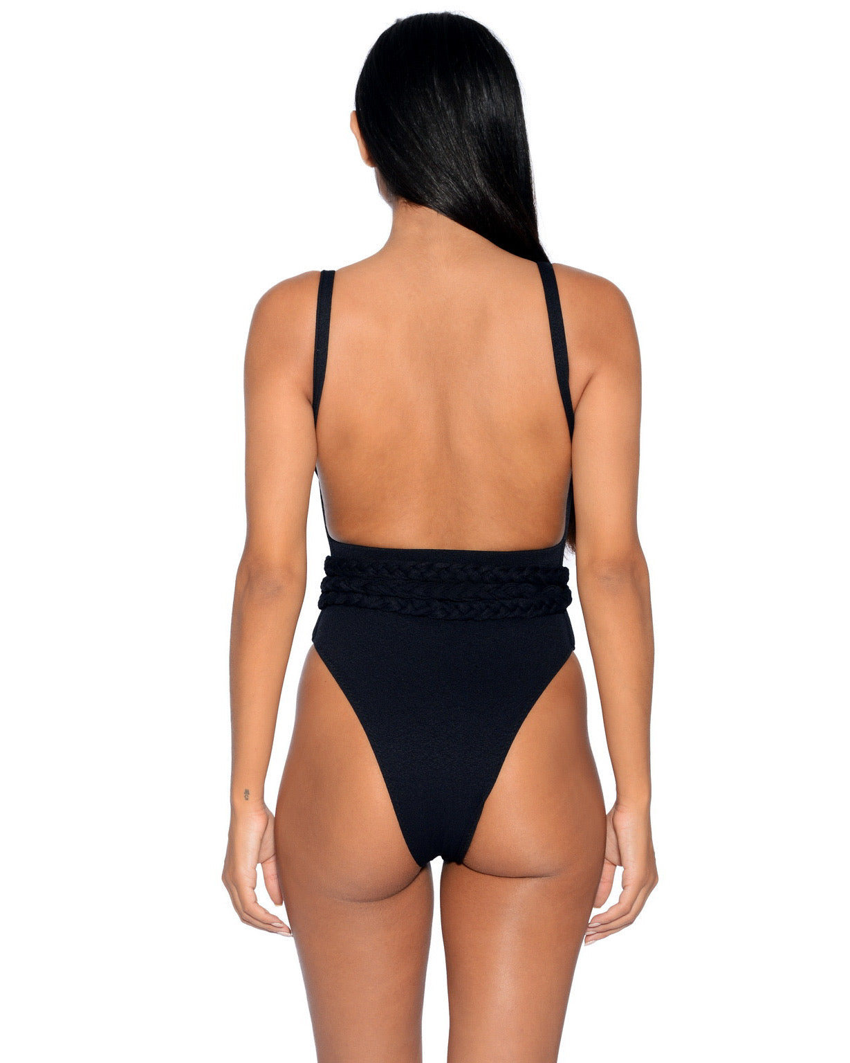 AcquaDL - Greece Belted Black One Piece