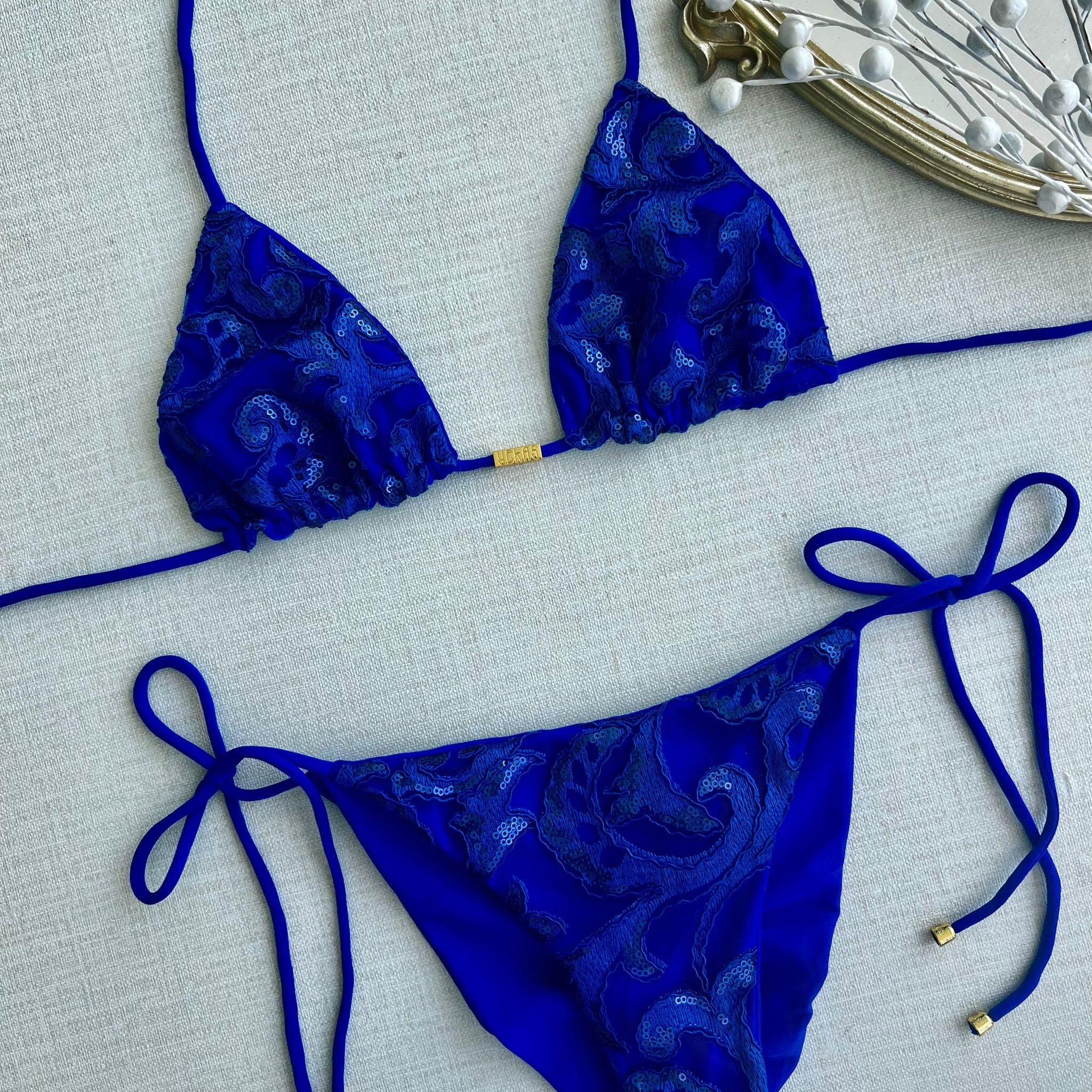 Yekas - Lychee Royal Blue Two Pieces