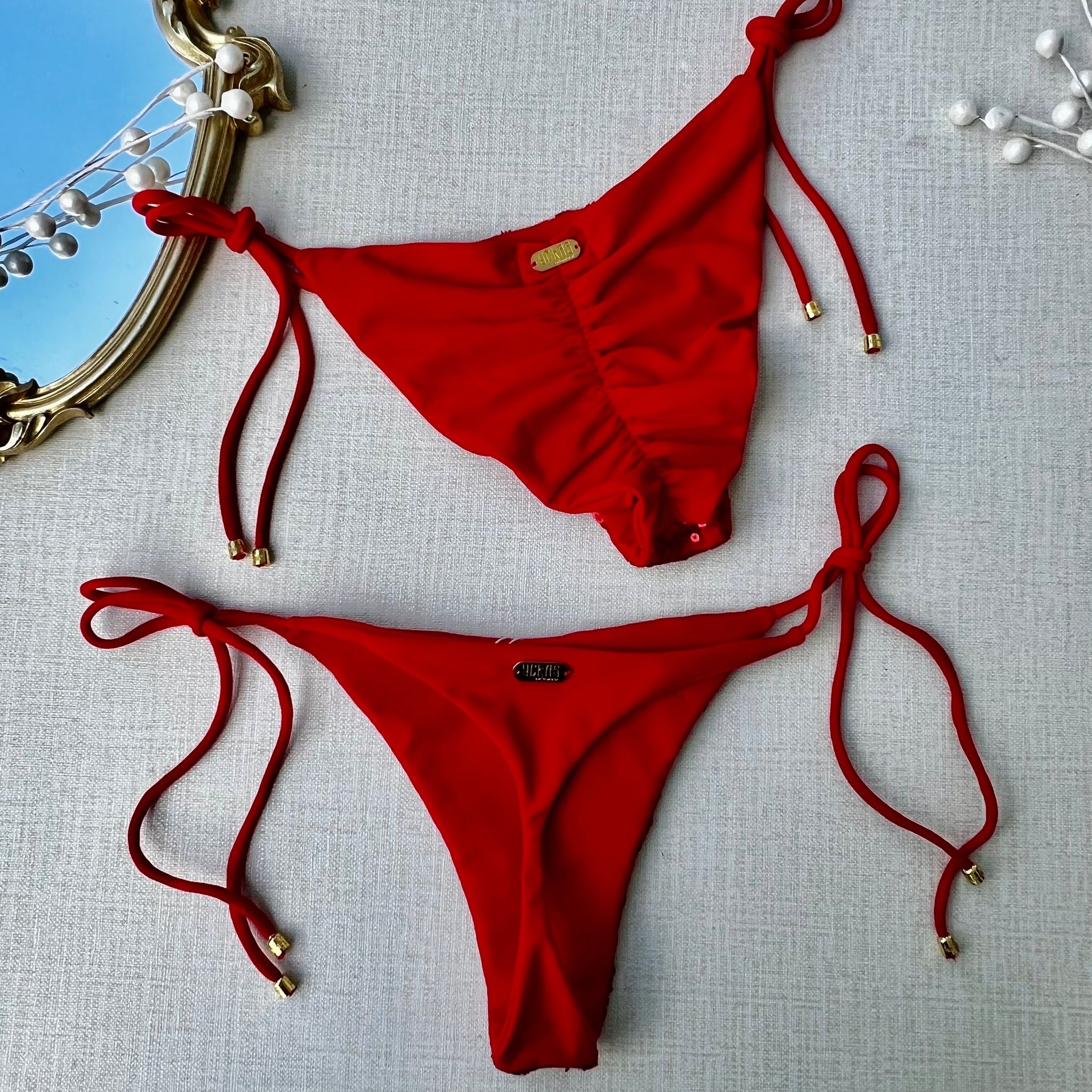 Yekas - Lychee Red Two Pieces