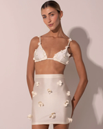 Ancora - The Petite Fleur Mini Skirt Ivory