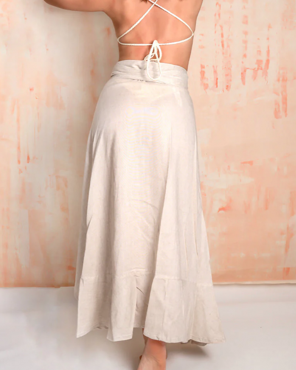 ENTREAGUAS - Wave Ivory Skirt