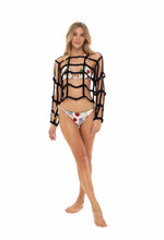Milonga - Crop Black Mesh