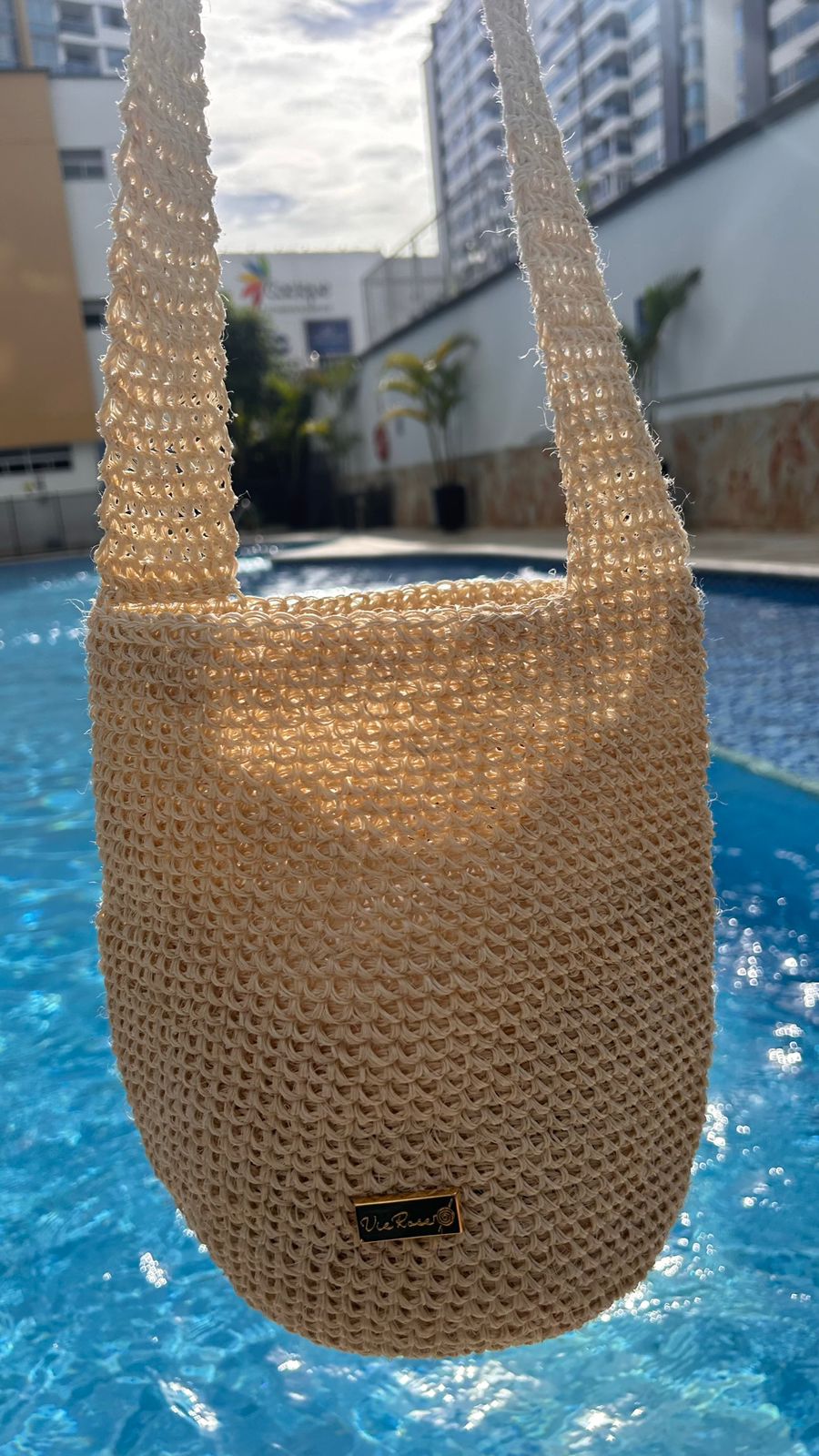 Vie Rose - Beach Bag in Fique