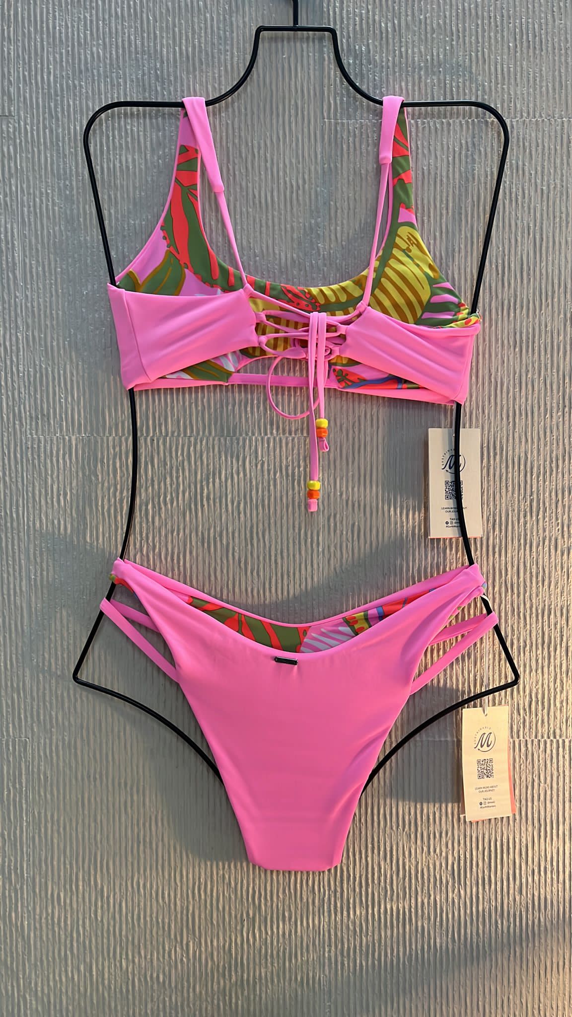 Maaji - Pink Sporty Bikini Reversible