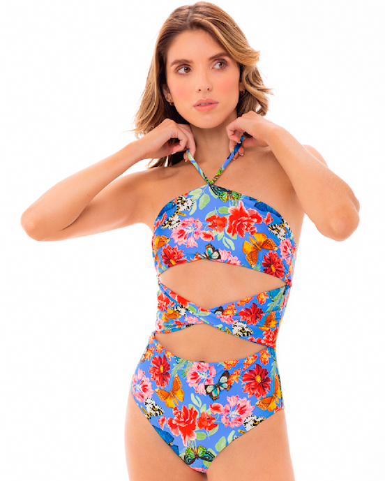 Milonga - Multicolor Butterfly One Piece