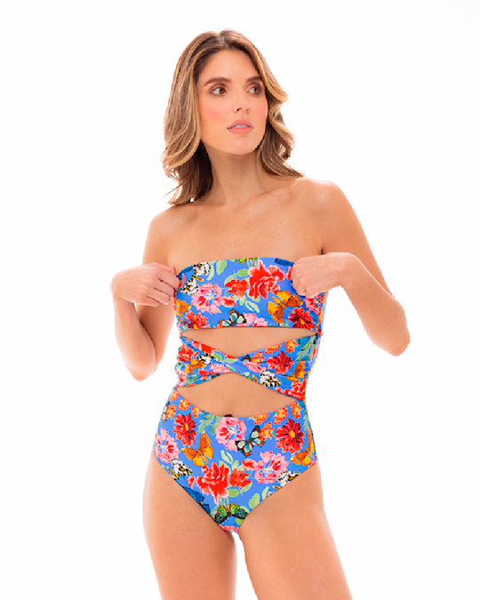 Milonga - Multicolor Butterfly One Piece