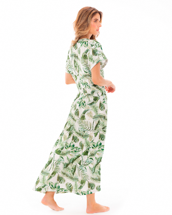 Milonga - Green Palm Dress