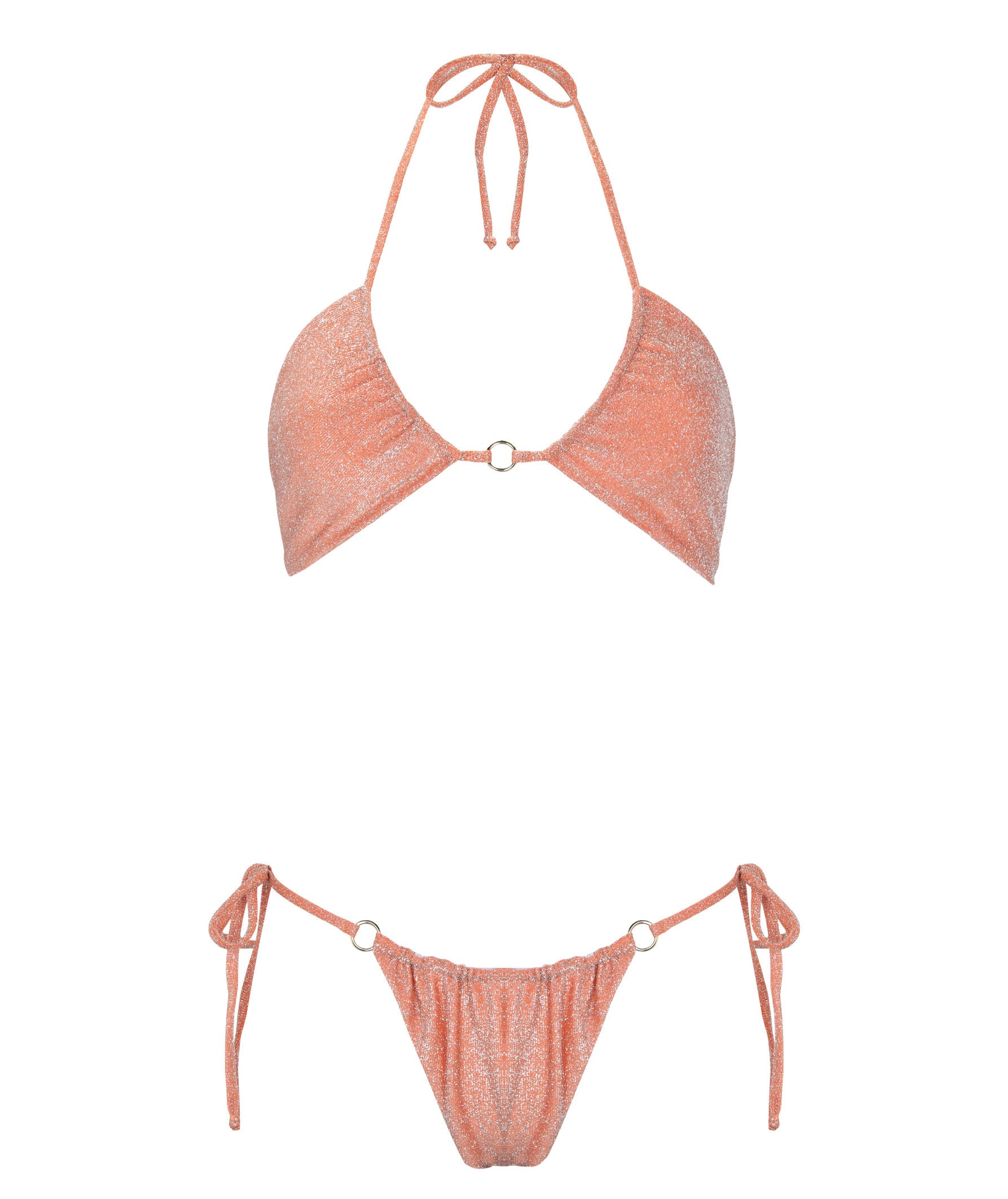 Capittana - Tatiana Orange Shiny Bikini