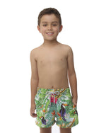 Maar - Light Green Birds Kids Short