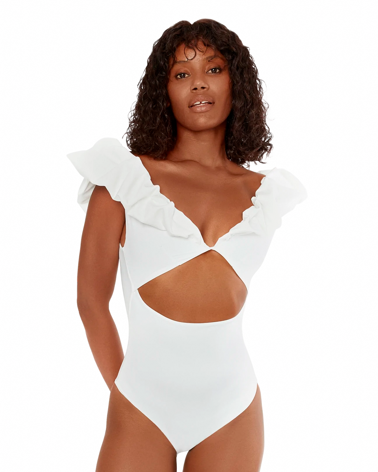 Maygel Coronel - Ixora White One Piece