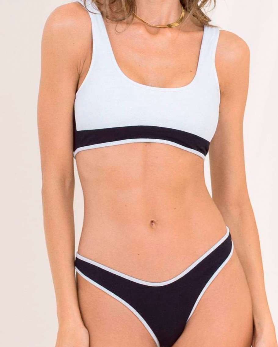 Maaji - Black Tulip Kiss Sporty Bikini Reversible