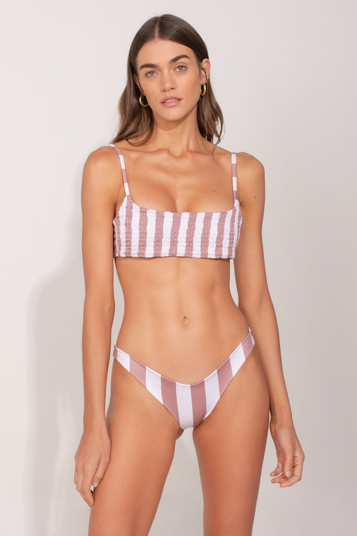 Ancora - The Scrunchie Stripes Bikini - Nude