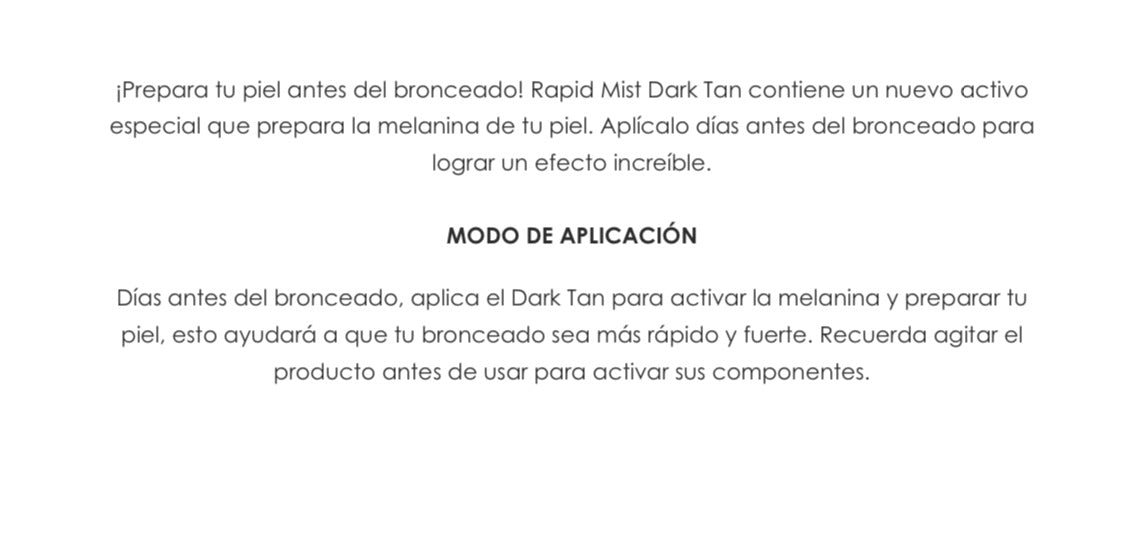 COCORA - Rapid Mist Dark Tan