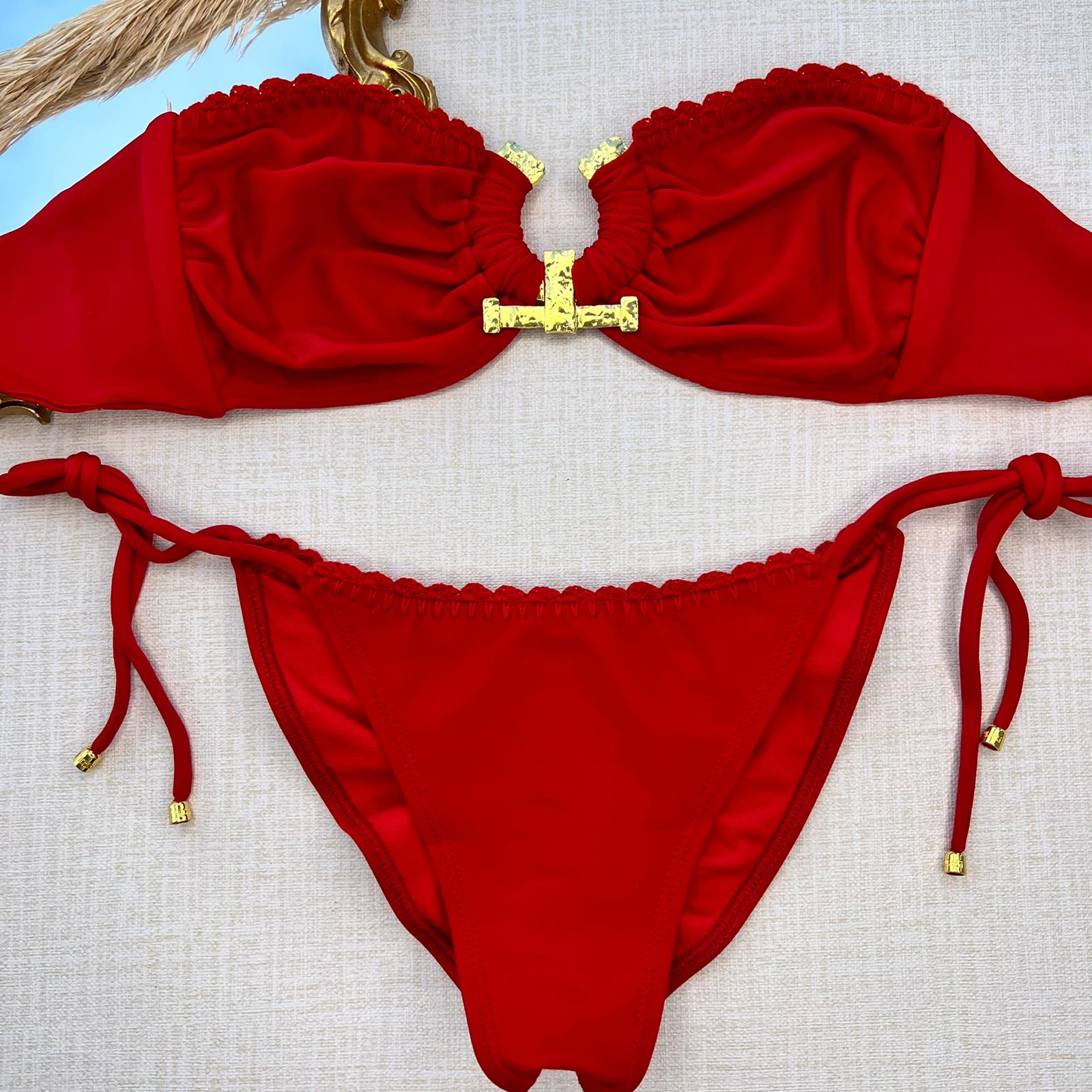 Yekas - Formentera Ajust Red Two Pieces