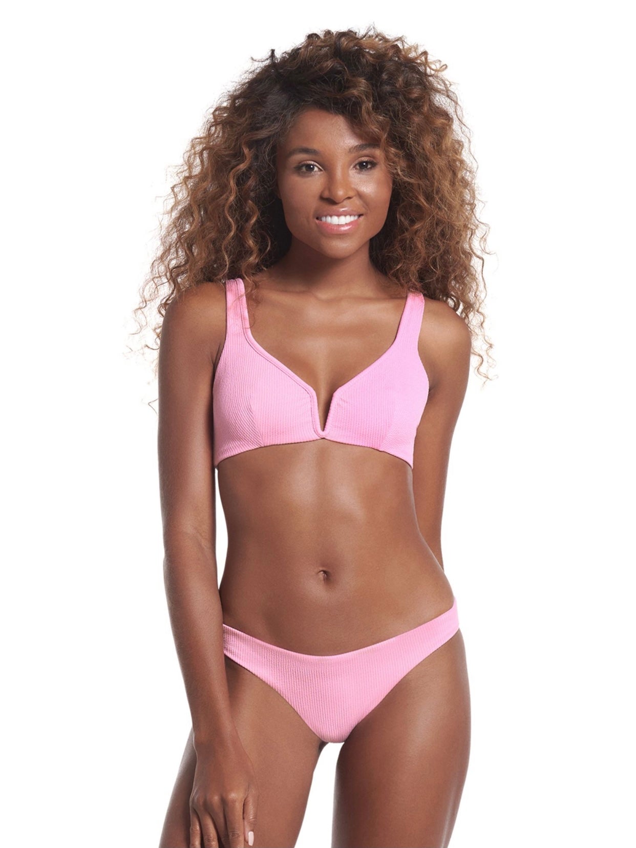 Maaji - Rose Lemonade Victory V Wire Bralette Bikini Reversible