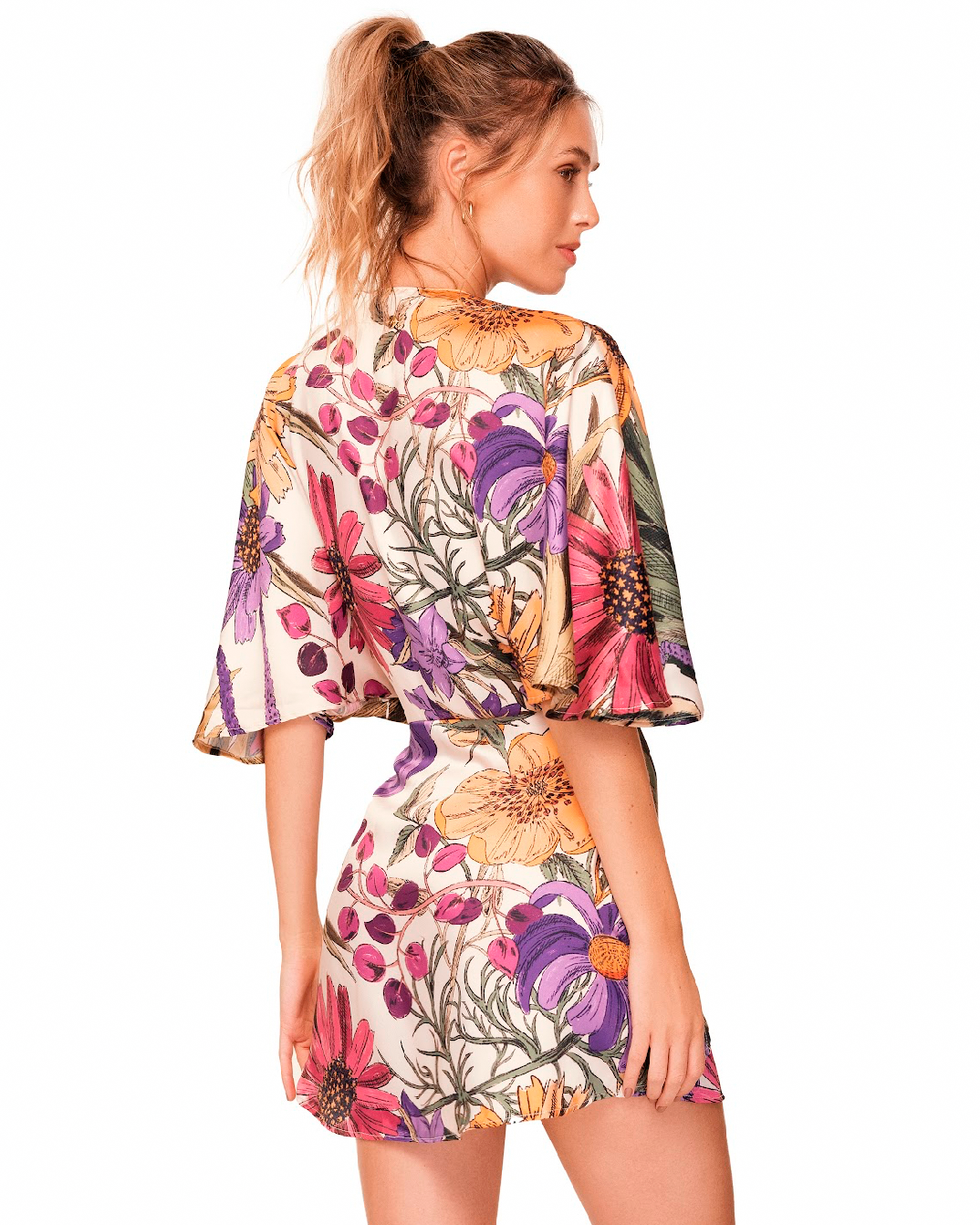 Ola Azul - Iris Flora Dress