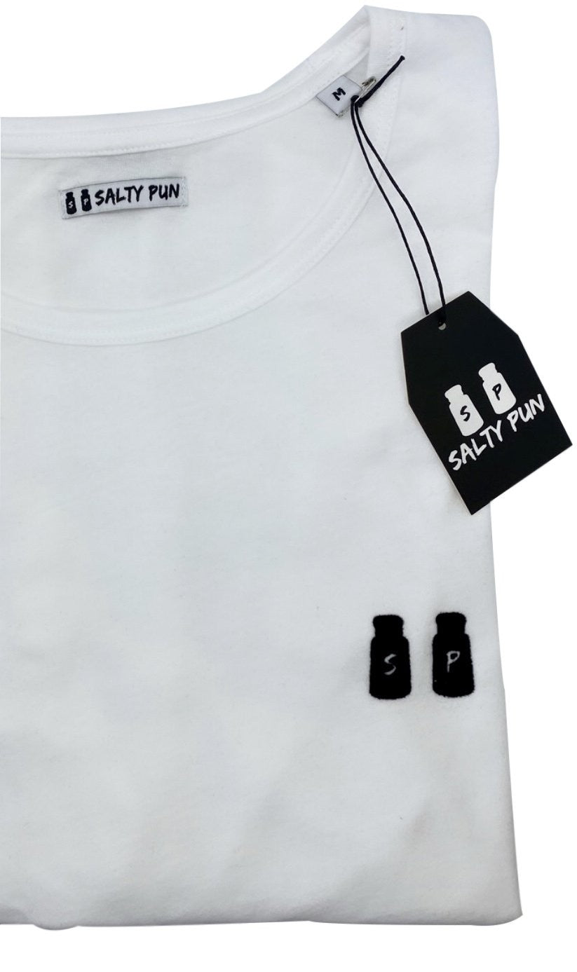 Salty Pun - Logo Woman White